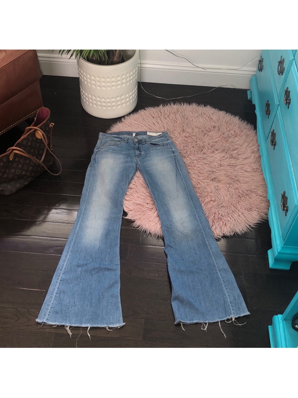 Rag & Bone Light Blue Flare Jeans